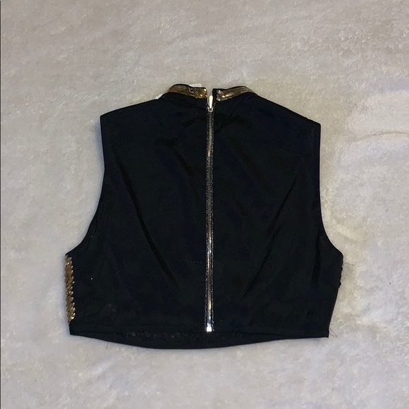 BEAU SOUCI SEQUIN CROP TOP - Picture 3 of 8